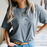 European And American Vintage Fashion Washed Multi-color Short Sleeve